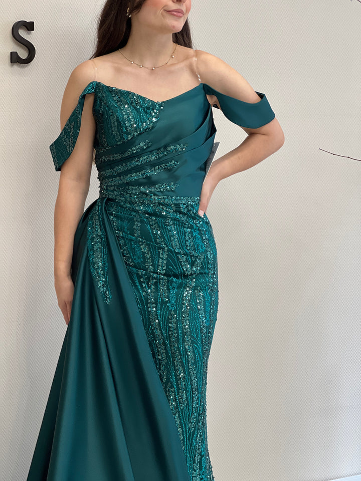 Robe verte étoile d'été