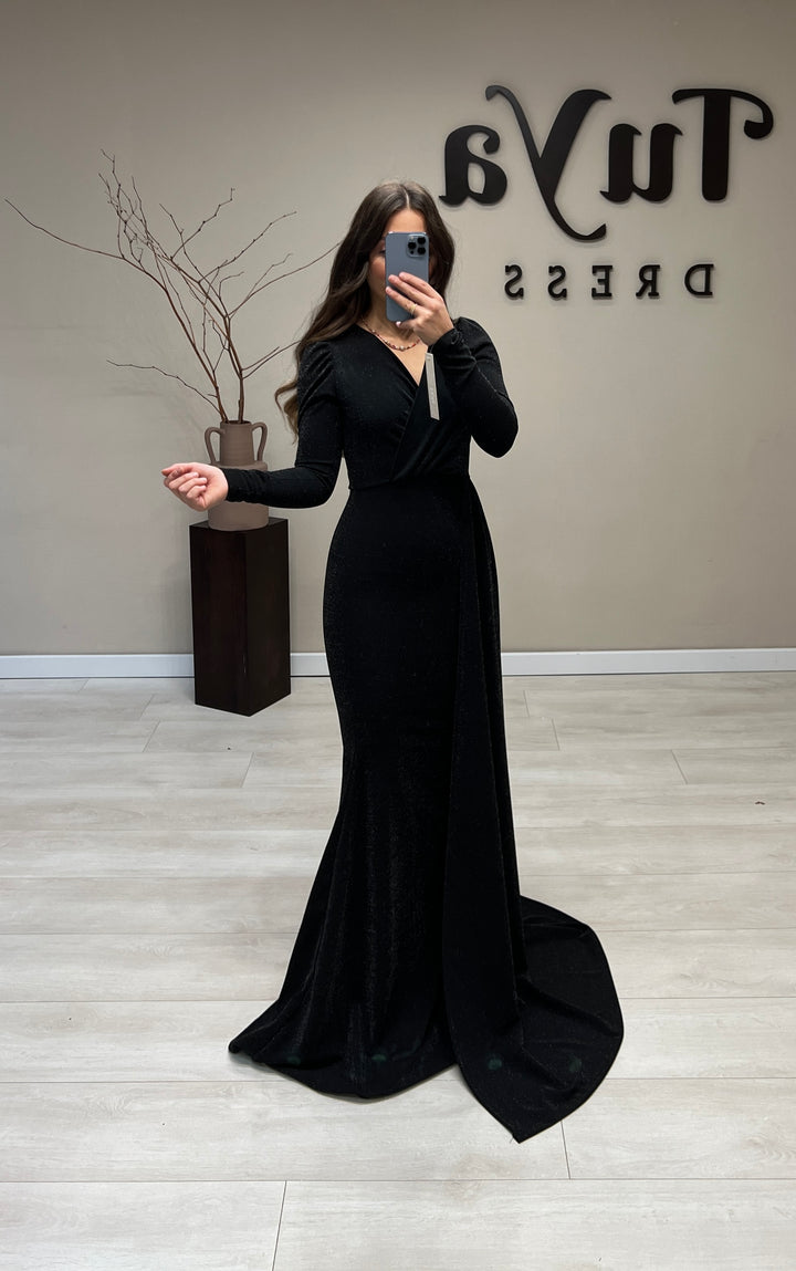 Sim Dress Long Black