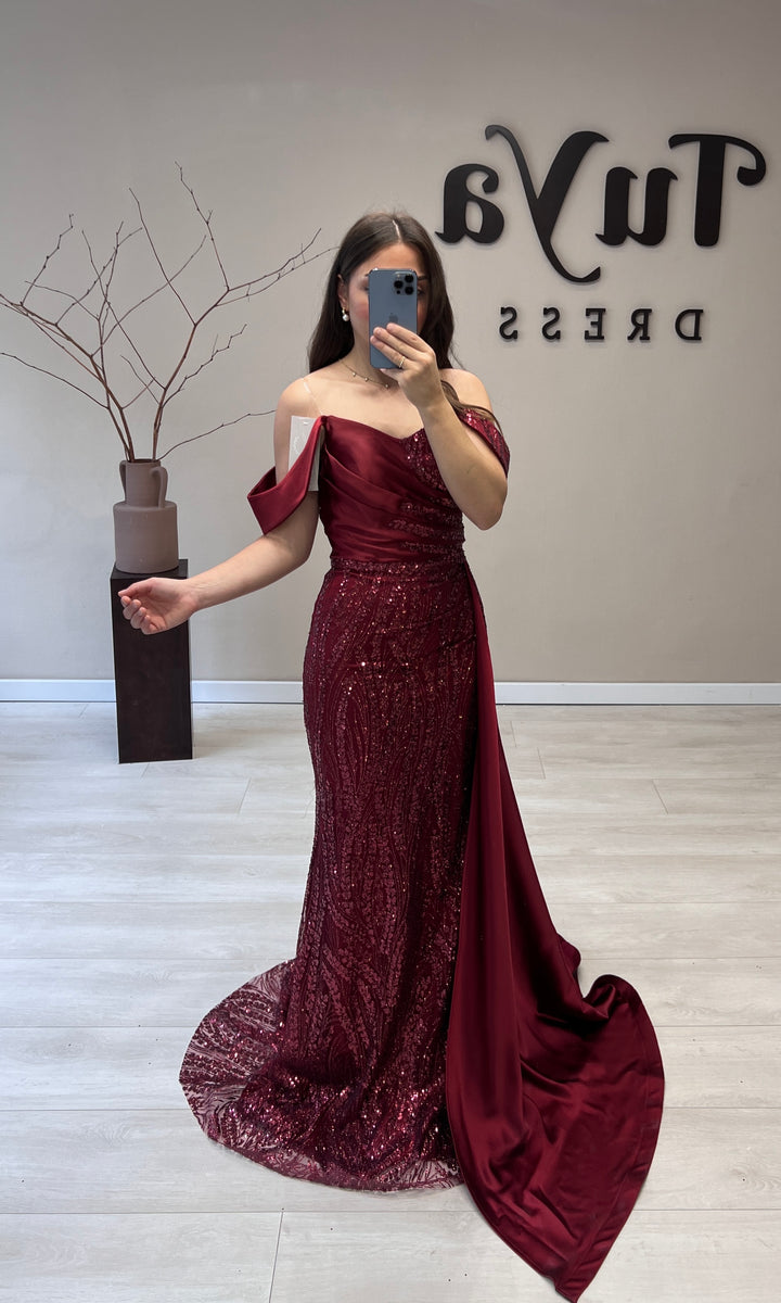 Robe Bordeaux Étoile D'Été