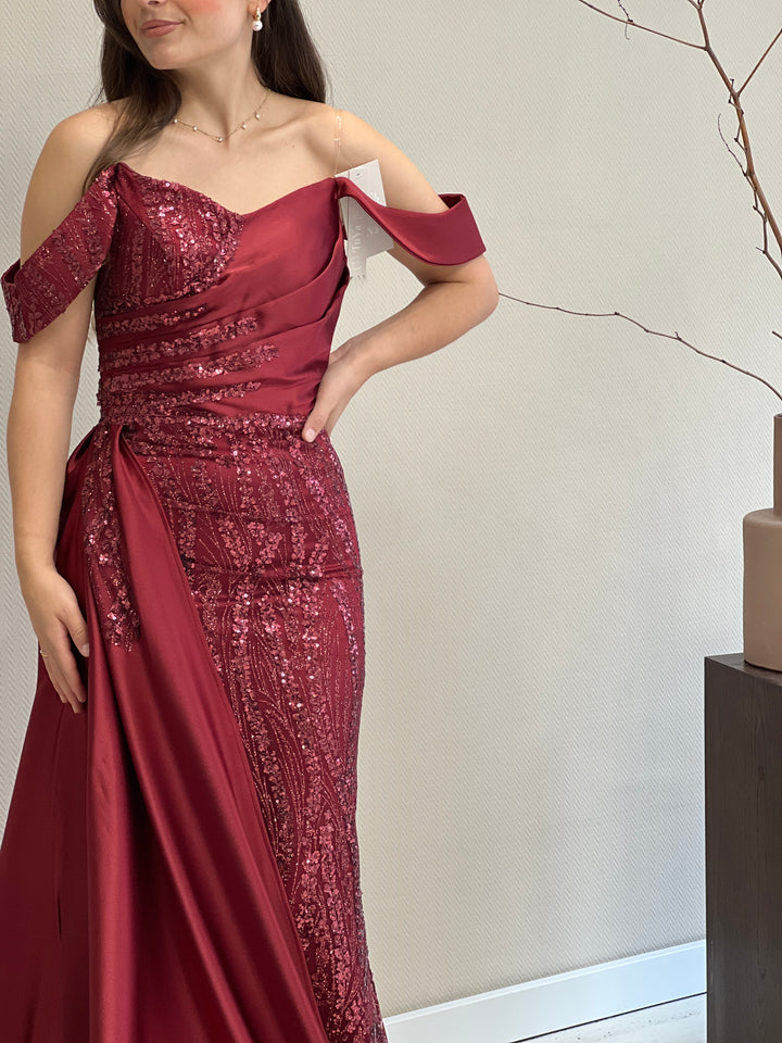 Robe Bordeaux Étoile D'Été