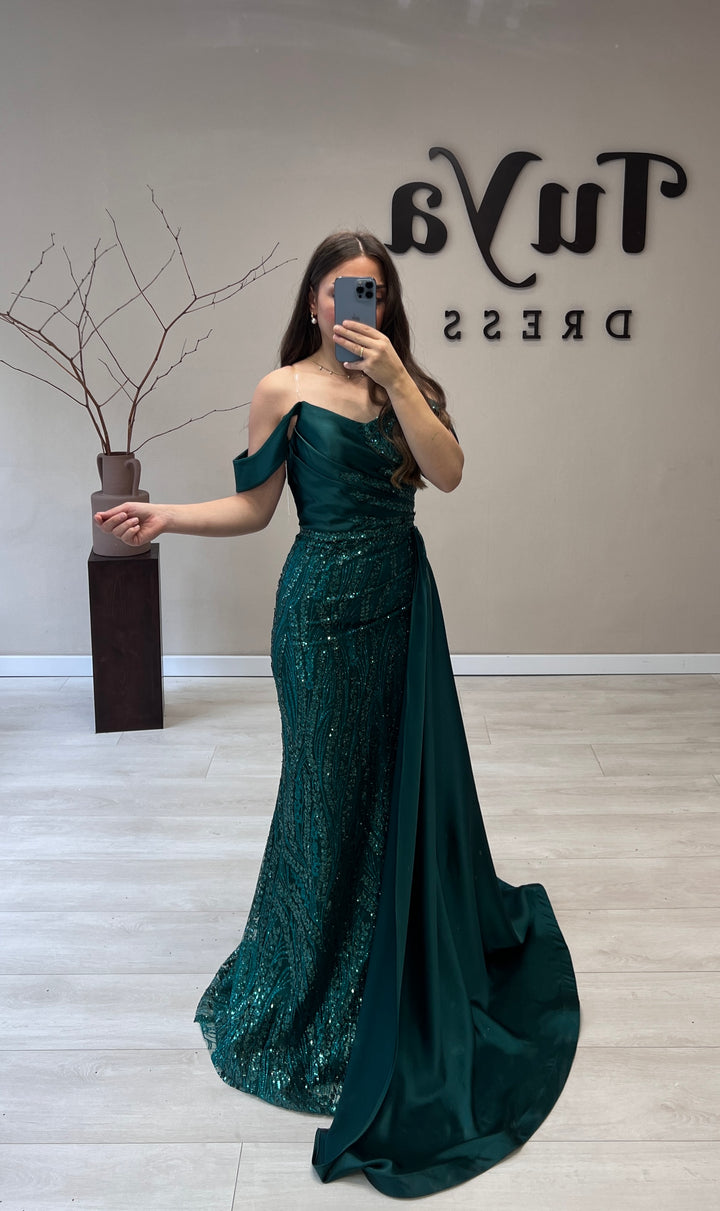 Robe verte étoile d'été