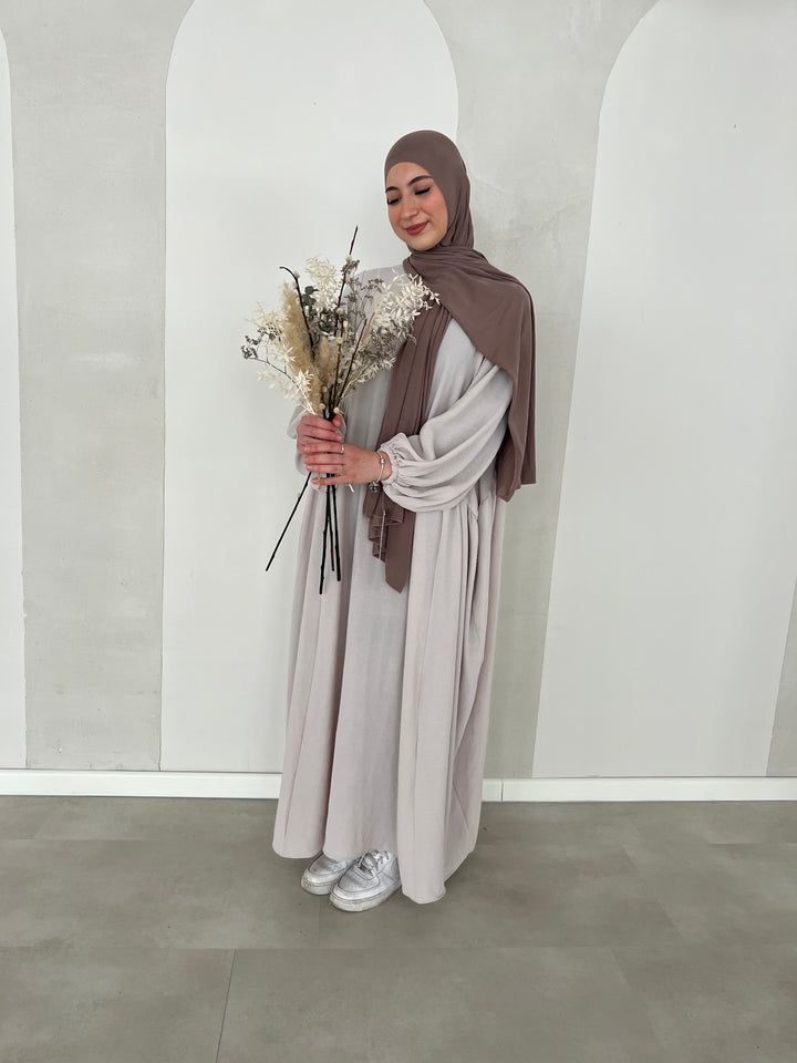 Abaya Grau/Beige