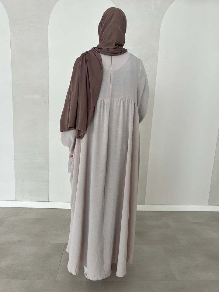 Abaya Grau/Beige